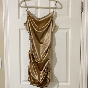 Cowl neck bodycon dress